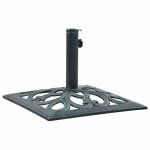Soldes flottants socle de parasol solide - shield - dalle - pied de parasol - vert 12 kg 49 cm fonte ...