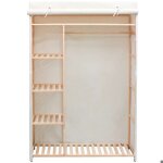 Soldes flottantsarmoire de chambre 1 pc - shield - cabinet v�tements / garde - robe - en tissu et - bois ...