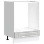 Soldes flottantsarmoire de four 1 pcs - cabinet / meuble bas de cuisine - porto gris b�ton bois ding�nierie ...