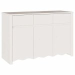 Soldes flottantsbuffet bas 1 pc shield - grand stockage - buffet de salon / commode - drammen blanc 114x43x755 ...