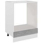 Soldes flottantsmeuble de four 1 pcs - cabinet / meuble bas de cuisine - riga gris b�ton 60�x�46�x�815�cm ...