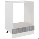 Soldes flottantsmeuble de four 1 pcs - cabinet / meuble bas de cuisine - riga gris sonoma 60�x�46�x�815�cm ...