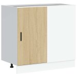 Soldes flottantsmeuble sous �vier 1 pcs - cabinet / meuble bas de cuisine - lyon en ch�ne sonoma 2886227 ...