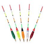 Flotteurs de pche en bois de balsa gototop - 5 pcs - blanc - grande flottabilit