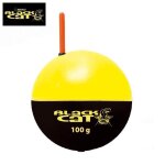 Flotteur de p�che � silure - black cat - mod�le 300g - rond - adaptateur luminescent - mixte