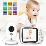 Floureon vb603 �coute b�b� babyphone num�rique sans fil 2. 4ghz �cran lcd 3. 2?? cam�ra vision nocturne ...