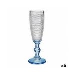 Flte de champagne - non spcifi - pack de 6 - verre - 180 ml - couleur bleu