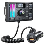 Fm bluetooth mt02 pour voiture - haut - parleur avec basses puissantes port aux chargeur allume - cigare ...