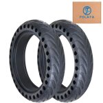 Pneu non pneumatique - folaya - 8 1 / 2x2 - compatible xiaomi m365 - absorption des chocs - durable