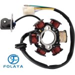 Folaya stator dallumage magneto 6 bobine 5 fils remplacement pour gy6 50cc 70cc 90cc 110cc 125cc atv ...