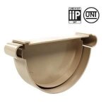 Fond de gouttire pvc 25 - sable - first plast - fermeture des profils - plusieurs coloris