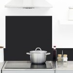 Fond de hotte adh�sif en aluminium effet ardoise gris - 70x60 cm - 99deco