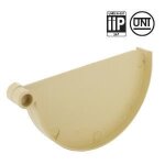 Fond de naissance goutti�res pvc 25 - sable - firstplast - fermeture des profil�s et naissances