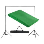 Fond de studio photographie vert avec support 300 x 300 cm