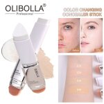 Fond de teint en stick triangulaire double embout � couleur changeante un correcteur 2 en 1 hydratant ...