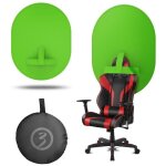 Fond vert chroma x30 pour fauteuil ordinateur 130 x 100 cm anti - plis - id�al streaming - housse de ...