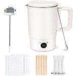 Fondeur de cire bougie �lectrique chauffe cire bougie pour kit de fabrication de bougies avec thermom�tre ...