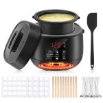 Fondeur de cire pour bougies pot �lectrique lcd kit de fabrication de bougies pour adultes d�butants ...