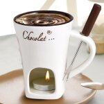 Tasse  fondue - bougie - cramique - portable - durable - facile  entretenir