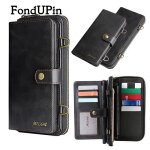 Fondupin - portefeuille homme multifonction noir pour huawei p30 pro cortex card case fermeturemagntique ...