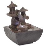 Fontaine dintrieur - dec - dec020764 - polyrsine - led - 135x135x185 cm