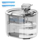 Fontaine � eau chat avec 3 filtres 2. 2l grande capacit� design t�te de chat silencieuse ?35db niveau ...