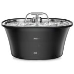 Fontaine � eau pour chat - balimo - 25l - inox - �clairage led - ultra silencieuse