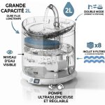 Fontaine � eau pour chat � d�tection de pr�sence ultra silencieuse