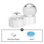 Fontaine  eau pour chat chien - parner - 2l - silencieuse - automatique - led fentre n