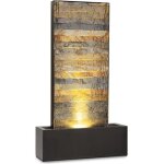 Fontaine de jardin - blumfeldt raincastle - clairage led - pompe 8w - pour intrieur et extrieur - ...