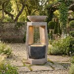 Fontaine de jardin ext�rieure cascade avec �clairage led pompe � eau fontaine dint�rieur d�coration de ...