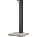 Fontaine de jardin - h91 cm - robinet en laiton - base en bton anthracite - traitement antirouille