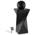 Fontaine de jardin solaire - blumfeldt - r�servoir & pompe 200 l / h led - noir