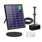 Fontaine solaire 6 w pour lext�rieur avec batterie de 3000 mah pompe solaire de bassin avec batterie ...