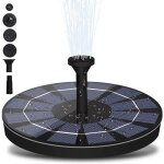 Fontaine solaire bassin exterieur pompe  eau solaire jardin - marque - modle - 7 buses - 1. 4w - dbit ...