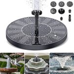 Fontaine solaire extrieur flottante - avec 4 buses - noir