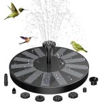Fontaine solaire ext�rieur flottante pompe bassin solaire avec 6 buses pour bain doiseau �tang piscine ...