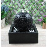 Fontaine solaire « lotus » jardin set complet fonction daccumulateur Fontaine solaire « lotus » jardin set complet fonction daccumulateur