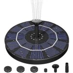 Fontaine solaire pompe - marque - mod�le - 2. 5w - flottant - bleu - plastique - r�sine - solaire - non ...