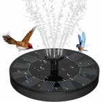 Fontaine solaire - xvx - 160mm - noir - 5 buses - alimentation solaire