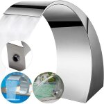 Fontaine - vevor - fontaine de piscine - acier inoxydable 304 - 118 x 236 x 177 - lgante courbure