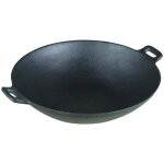 Wok en fonte - kinghoff - kh - 1109 - 31 cm - induction - cuisson uniforme