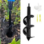 Foret à tarière - jardin - perceuse - 8 x 30 cm - acier carbone - sans fil - résistant à la rouille Foret à tarière - jardin - perceuse - 8 x 30 cm - acier carbone - sans fil - résistant à la rouille