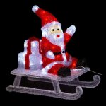 Pre nol sur luge lumineux extrieur h48. 5cm 60 led + transfo feeric lights & christmas