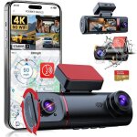 Fosmet dashcam voiture 360� 3 canaux �cran 3. 16 avec gps wifi carte sd 32g vision nocturne ir 24h parking ...