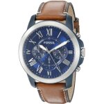 Montre - fossil - fs5151 - 44mm - cuir noir - bo�tier acier inoxydable