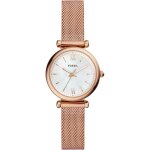 Montre femme - fossil - carlie mini - quartz - dor� rose - cadran nacre blanche