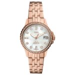 Fossil - montre femmes - quartz - analogique - bracelet acier inoxydable ip - ros� - es4995