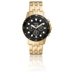Montre - fossil - fb - 01 chrono - 42 mm - mouvement quartz - bracelet acier doré Montre - fossil - fb - 01 chrono - 42 mm - mouvement quartz - bracelet acier doré