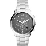 Chronographe homme - fossil - neutra chrono fs5384 - acier inoxydable - noir - argenté Chronographe homme - fossil - neutra chrono fs5384 - acier inoxydable - noir - argenté